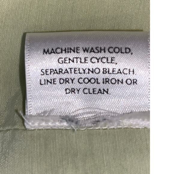 EILEEN FISHER Cotton Twill Coat in a Soft Green - Size M - Unique Duster Coat - Picture 10 of 11